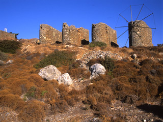 elounda crete - lassithi windmills