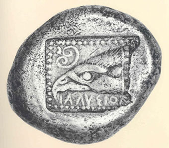 ancient greek coins - silver stater