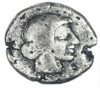 ancient greek coins - silver drachm