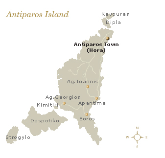 map of antiparos