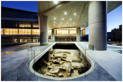 the new acropolis museum exterior