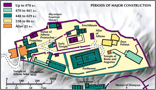 acropolis - map of acropolis