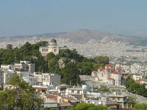 pnyka athens - the hill of the nymphs