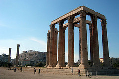 ancient athens - temple of olympian zeus