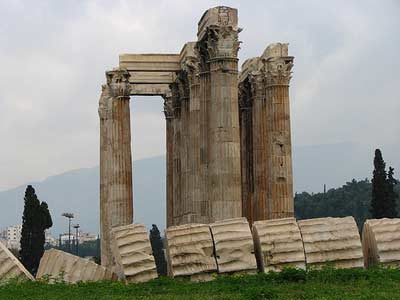 king fo gods zeus - temple of olympian zeus