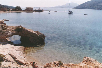 chalki greece - chalki beach