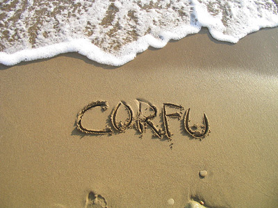 corfu greece - corfu beach