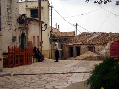 corfu greece - mountain-village
