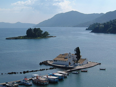 corfu greece - pontikonissi