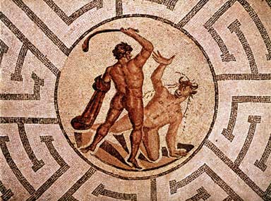 theseus minotaur mosaic