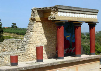 crete greece - knossos palace