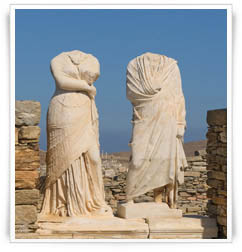 delos ancient sculptures