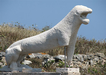 delos greece - delos lions