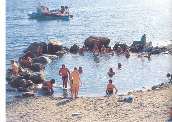 kos island hot springs - agios fokas hot springs