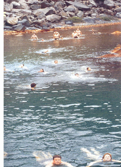 santorini hot springs - palea kameni hot springs