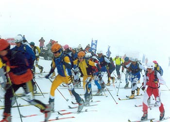 kalavryta ski resort - chelmos kalavrita skiers