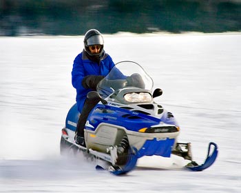 parnassos ski resort - snowmobile