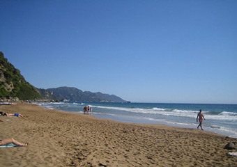 corfu beaches - glyfada beach