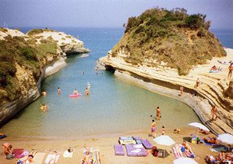 corfu beaches - sidari beach