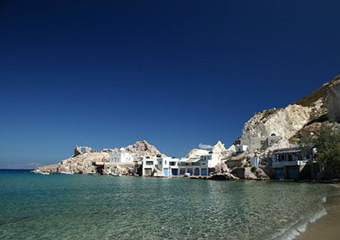 milos beaches - firopotamus beach