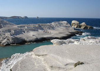 milos beaches - sarakiniko beach