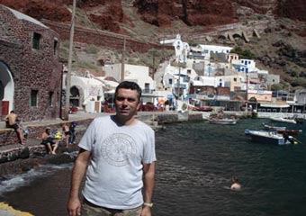 santorini beaches - amoudi beach