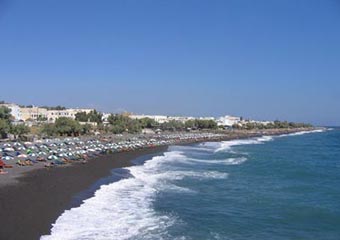 santorini beaches - kamari beach