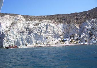 santorini beaches - white beach