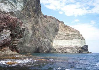 santorini beaches - white beach rocks