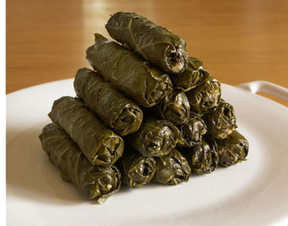 plomari ouzo - vine leaves