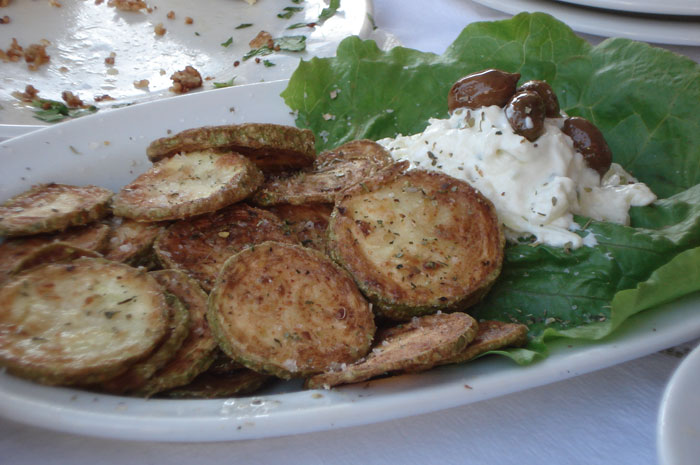 Greek recipes - Fried zucchini