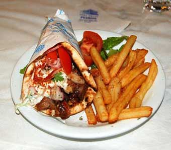 greek souvlaki - pita souvlaki