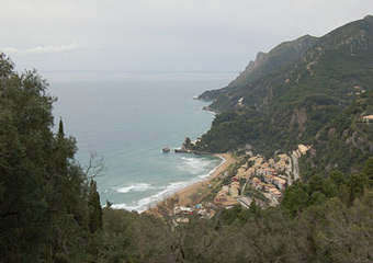 corfu island - pelekas village