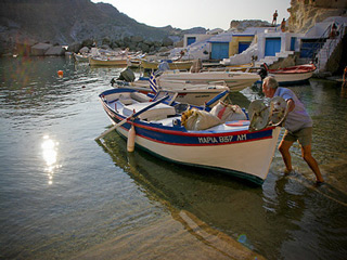 greek villages - going to fish