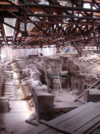 akrotiri santorini - akrotiri ruins