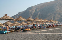 kamari santorini - kamari village beach