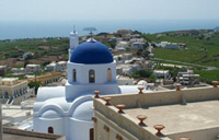 megalochori santorini - megalochori village view