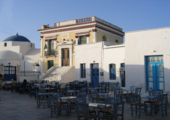 serifos traditional villages - chora square