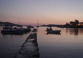 tzia island - vourkari village port