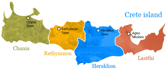 heraklio crete - heraklio island map