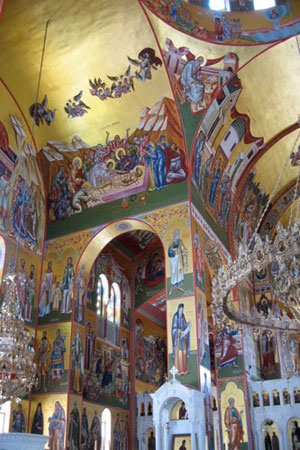 Agios Gerasimos church paintings interior picture
