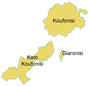 map of koufonisia - koufonisia map