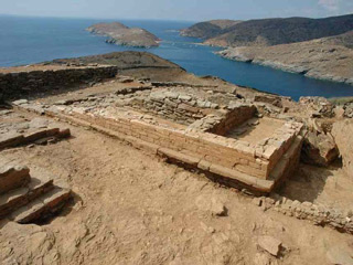 kythnos greece - vriokastro castle