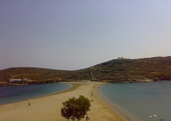 kythnos greece - kolona beach