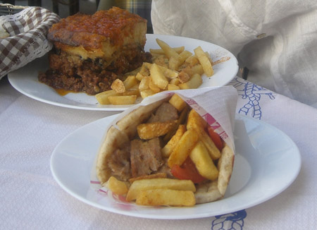 lefkada greece - greek food