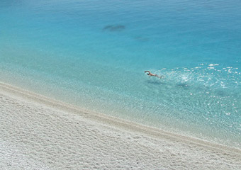 lefkada island - porto katsiki beach