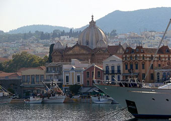 lesvos greece - lesvos port