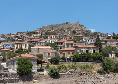 lesvos island - molyvos village