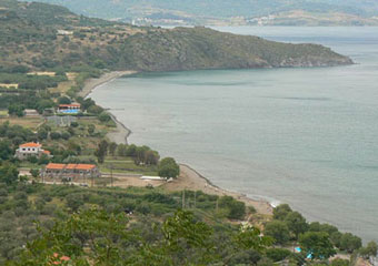 lesvos greece - petra beach