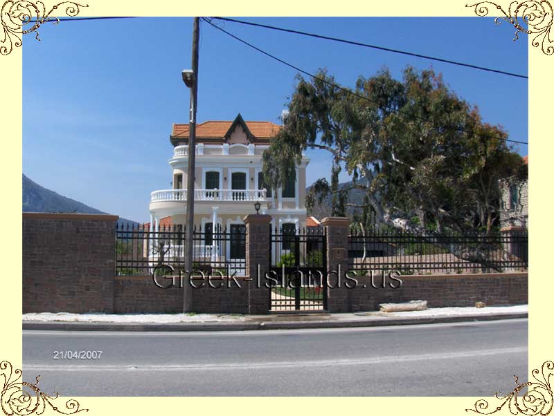 lesvos traditional mansions